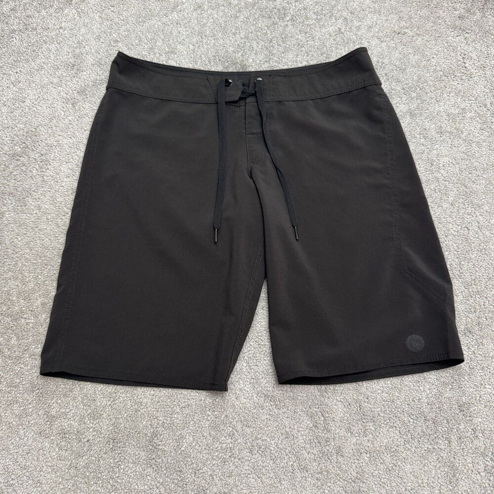 Volcom Repreve Stretch Board Shorts Juniors 9 Swim Surf Trunks Unlined Black